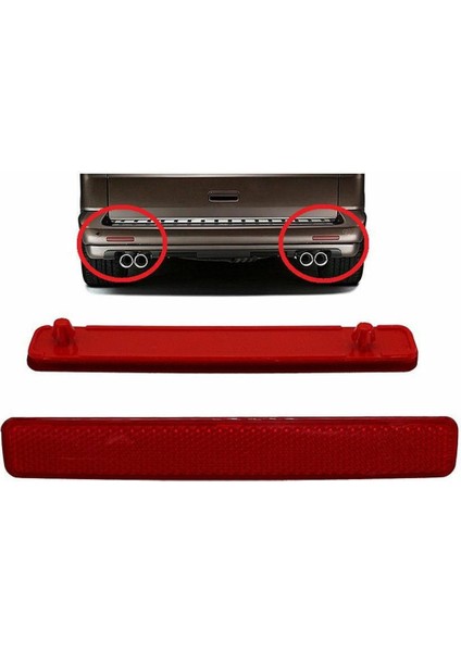 Volkswagen Transporter T5 Arka Tampon Reflektörü Sağ-Sol Takım