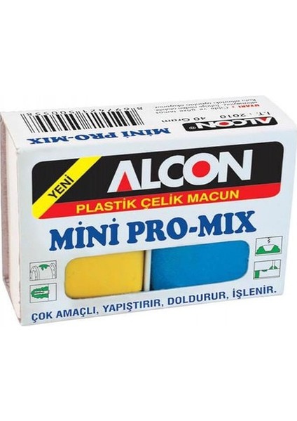 Alcon Mini Promix Plastik Çelik Macun 40 Gam