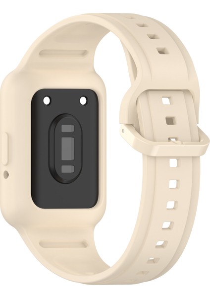 Samsung Galaxy Fit3 (SM-R390) Saat Kayışı Için Kılıflı Entegre Silikon Saat Bandı - Kayısı (Yurt Dışından) modelleri