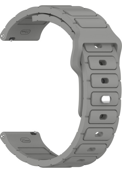 Samsung Galaxy Watch3 45MM/GALAXY Watch 46MM/GEAR S3 Classic Evrensel 22MM Saat Kayışı Için Silikon Kayış - Gri (Yurt Dışından) fiyatları