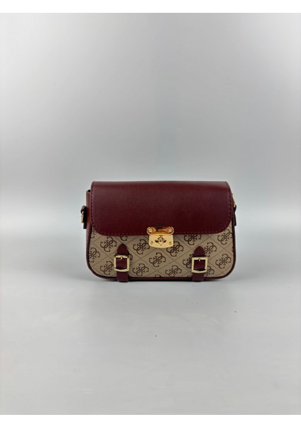 Kadın Suni Deri Kırmızı Tokalı Retro Mini Boy El ve Omuz Çantası modelleri