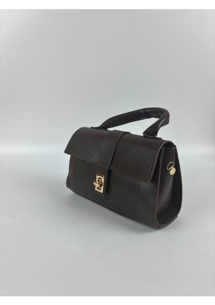 Kadın Suni Deri Siyah Kare Toka Detaylı Mini Boy El Çantası fiyatları