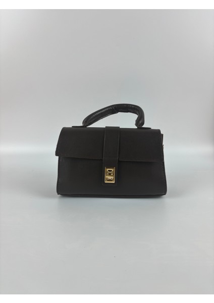 Kadın Suni Deri Siyah Kare Toka Detaylı Mini Boy El Çantası modelleri