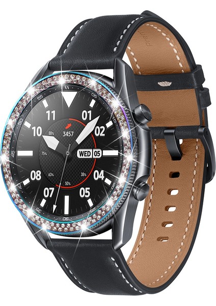 Samsung Galaxy Watch3 45MM Için Parlak Yapay Elmas Dekorlu Çizilmez Saat Çerçeve Halkası - Renkli (Yurt Dışından) fırsatları