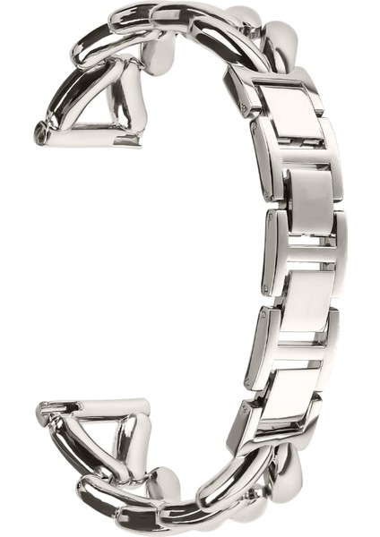 Samsung Galaxy Watch 42MM Bükülmüş Metal Saat Kayışı Değişimi Için Çinko Alaşımlı Saat Kayışı - Starlight (Yurt Dışından)