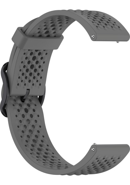 Xiaomi Watch S4 Sport/samsung Galaxy Watch3 45MM/WATCH 42MM Silikon 22MM Çoklu Delikli Nefes Alabilir Saat Kayışı - Koyu Gri (Yurt Dışından) fırsatları