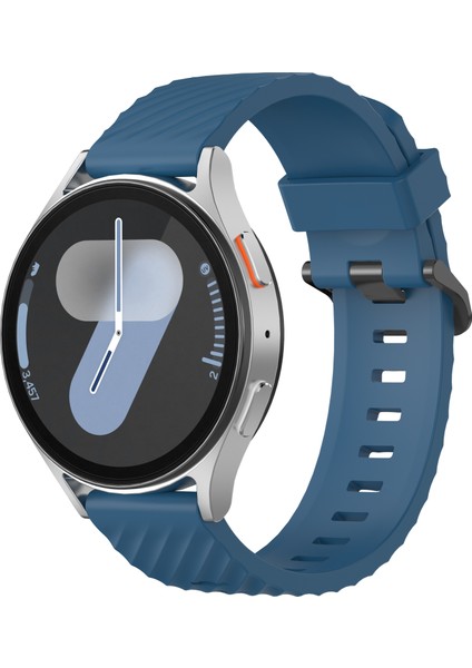 Samsung Galaxy Watch7 40MM/44MM Saat Kayışı 20MM Silikon Saat Bandı - Koyu Mavi (Yurt Dışından) indirimleri