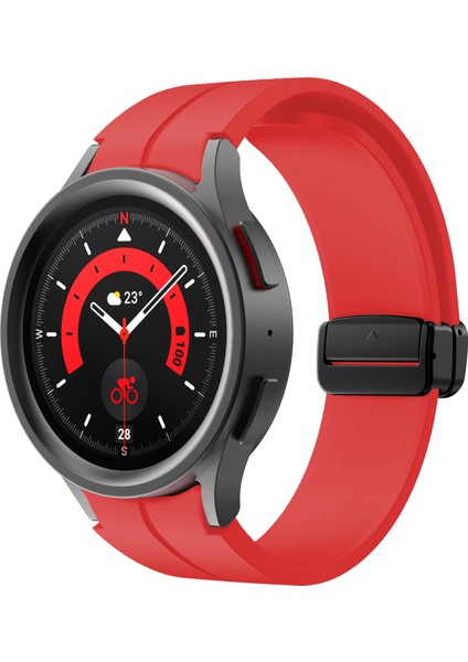 Kalebol Samsung Galaxy Watch Fe 40MM/WATCH6/WATCH6 Classic/watch 5/watch 5 Pro Silikon Saat Kayışı Manyetik Tokalı-Kırmızı (Yurt Dışından) modelleri