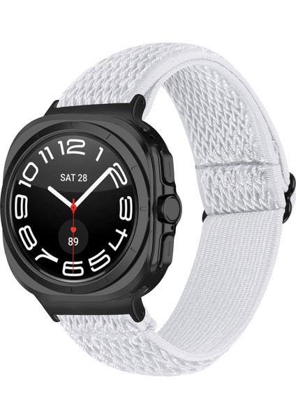 Samsung Galaxy Watch Ultra 47MM Siyah Bağlantılı Ayarlanabilir Elastik Bileklik Kayışı - Beyaz (Yurt Dışından) fiyatları