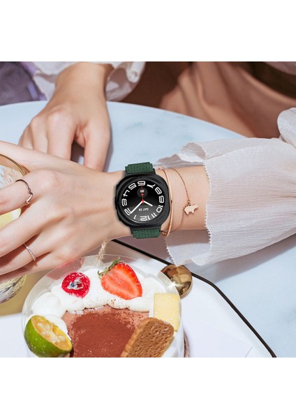 Samsung Galaxy Watch Ultra 47MM Siyah Bağlantılı Ayarlanabilir Elastik Bileklik Kayışı - Ordu Yeşili (Yurt Dışından) indirimleri