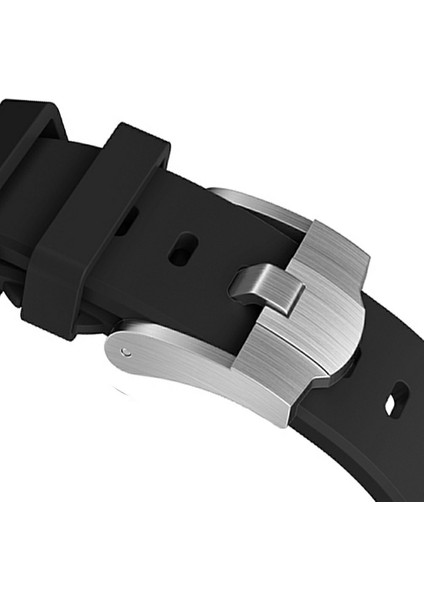 Samsung Galaxy Watch Ultra 47MM Saat Kayışı Yedek Silikon Saat Bandı - Gümüş + Siyah (Yurt Dışından) fırsatları