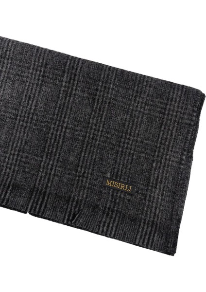 Mısırlı Eşarpları Erkek Yünlü Ekose Kaşkol ( Atkı )