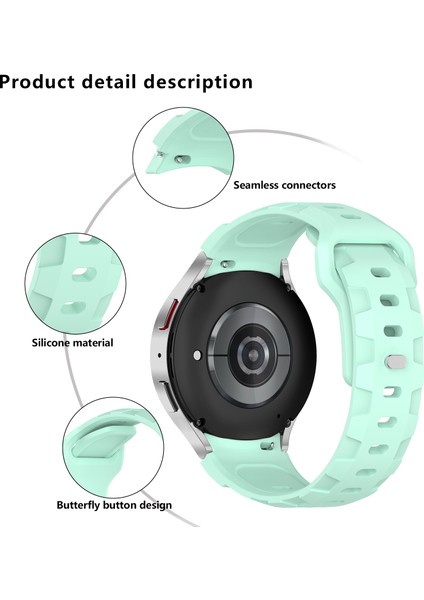 Samsung Galaxy Watch7 44MM/40MM Ayarlanabilir Saat Kayışı Için Kalebol Silikon Bant - Mor (Yurt Dışından) fiyatları