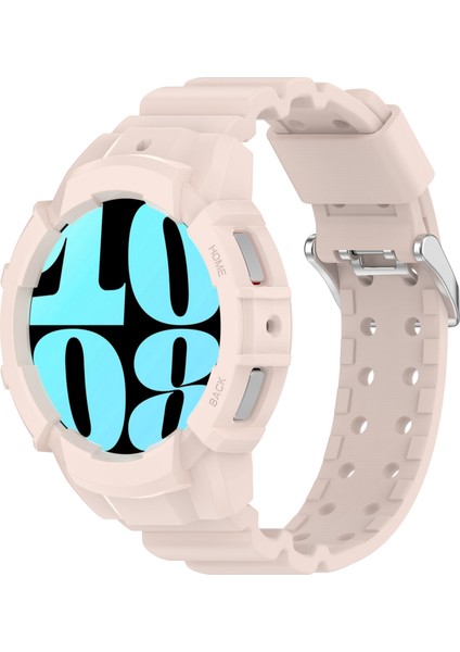 Samsung Galaxy Watch7 40MM Saat Kayışı Silikon Kayış Değişimi ve Saat Kılıfı - Pembe (Yurt Dışından) fiyatları