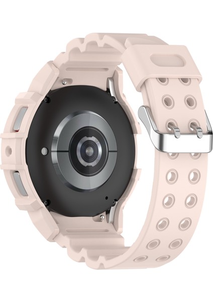 Samsung Galaxy Watch7 40MM Saat Kayışı Silikon Kayış Değişimi ve Saat Kılıfı - Pembe (Yurt Dışından) modelleri