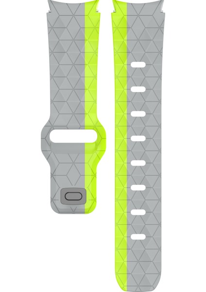 Samsung Galaxy Watch Fe 40MM/WATCH6/WATCH6 Classic/watch 5/watch 5 Pro Silikon Saat Kayışı Futbol Desenli - Gri+Yeşil (Yurt Dışından) modelleri