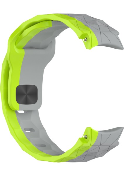 Samsung Galaxy Watch Fe 40MM/WATCH6/WATCH6 Classic/watch 5/watch 5 Pro Silikon Saat Kayışı Futbol Desenli - Gri+Yeşil (Yurt Dışından) fırsatları