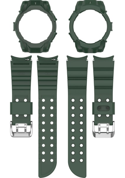 Samsung Galaxy Watch7 40MM Saat Kayışı Silikon Kayış Değişimi ve Saat Kılıfı - Yeşil (Yurt Dışından) indirimleri