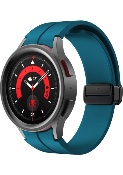 Samsung Galaxy Watch Fe 40MM/WATCH6/WATCH6 Classic/watch 5/watch 5 Pro Silikon Saat Kayışı Manyetik Toka - Kaya Mavisi (Yurt Dışından) modelleri