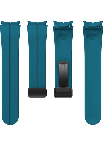 Samsung Galaxy Watch Fe 40MM/WATCH6/WATCH6 Classic/watch 5/watch 5 Pro Silikon Saat Kayışı Manyetik Toka - Kaya Mavisi (Yurt Dışından) fırsatları