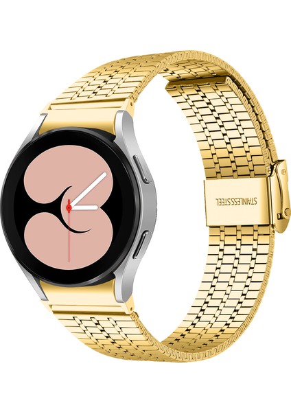 Samsung Galaxy Watch7 44MM 40MM Saat Kayışı 7 Boncuklu Paslanmaz Çelik Bileklik - Altın (Yurt Dışından) modelleri