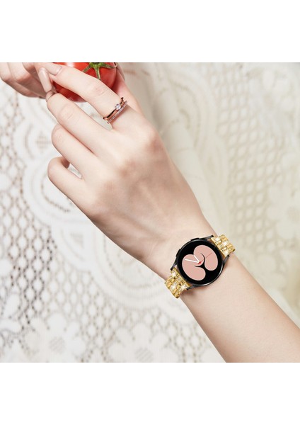 Samsung Galaxy Watch7 44MM/40MM Saat Bandı Için Yapay Elmas Dekorlu Akıllı Saat Kayışı - Altın (Yurt Dışından) modelleri
