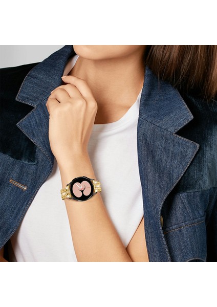 Samsung Galaxy Watch7 44MM/40MM Saat Bandı Için Yapay Elmas Dekorlu Akıllı Saat Kayışı - Altın (Yurt Dışından) fırsatları