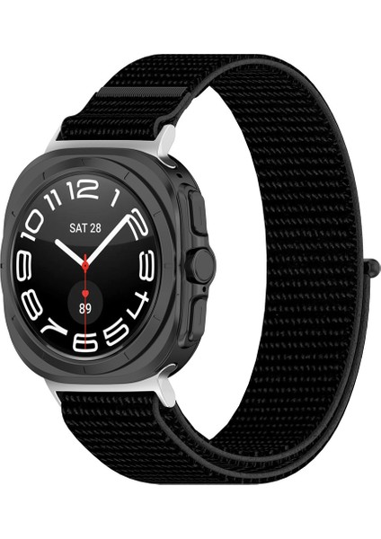 Kalebol Samsung Galaxy Watch Ultra 47MM Saat Kayışı Magic Bant Örgülü Naylon Bileklik-Siyah (Yurt Dışından) modelleri