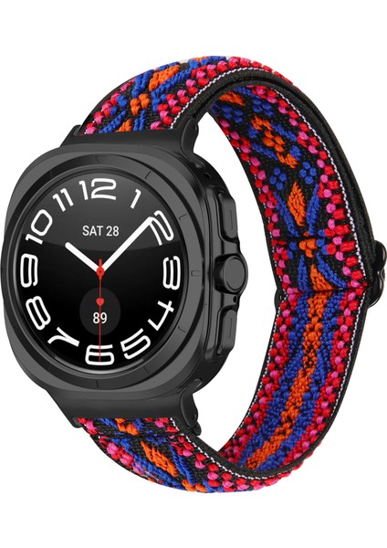 Samsung Galaxy Watch Ultra 47MM Siyah Bağlantılı Ayarlanabilir Elastik Bilek Kayışı - Stil 54 (Yurt Dışından) fiyatları