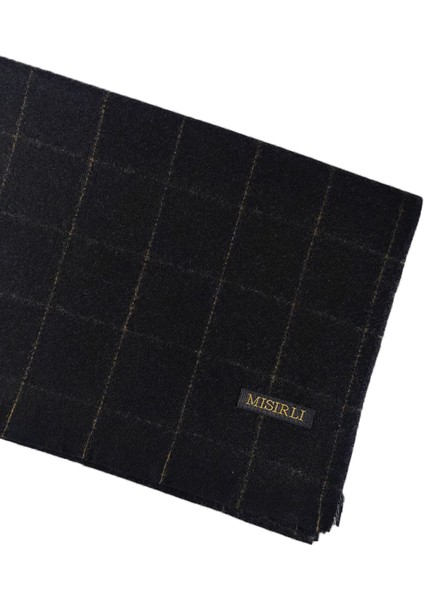 Mısırlı Eşarpları Erkek Yünlü Ekose Kaşkol ( Atkı )