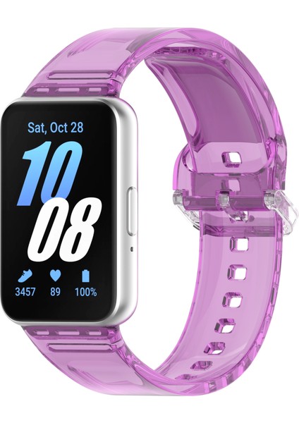 Samsung Galaxy Fit3 R390 Tpu Saat Kayışı Renk Değiştiren Bilek Kayışı-Mor (Yurt Dışından) modelleri