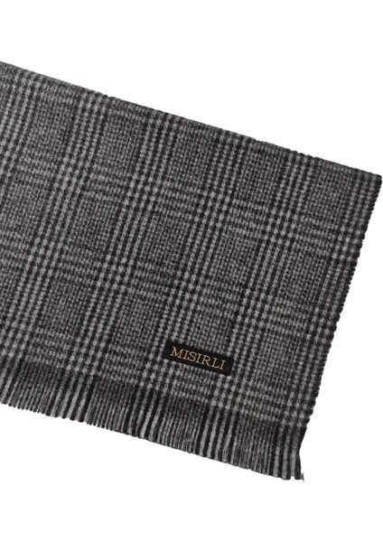 Mısırlı Eşarpları Erkek Yünlü Ekose Kaşkol ( Atkı )