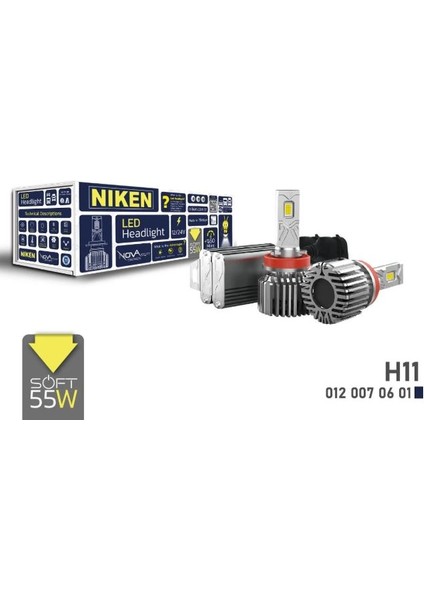 Niken LED Xenon Nova Soft Serisi H11 55W 9.000LM 0120070601