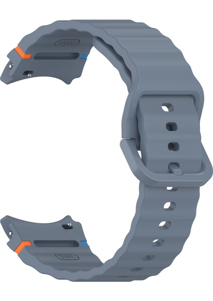 Samsung Galaxy Watch Fe/watch7 40MM 44MM Silikon Dalga Dokulu Saat Kayışı Yedek Kayışları - Mavi (Yurt Dışından) modelleri