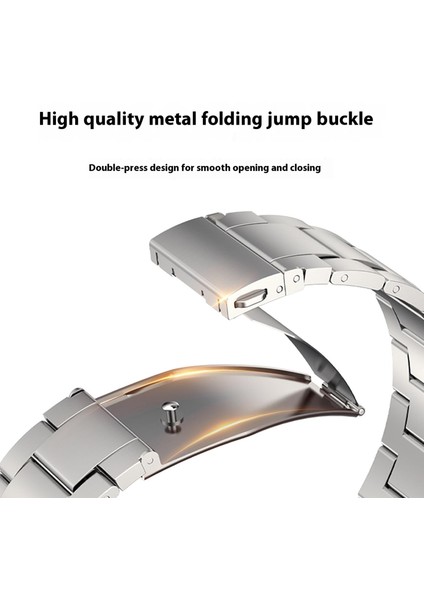 Samsung Galaxy Watch Ultra 47MM Saat Kayışı Paslanmaz Çelik Yedek Kayış-Siyah (Yurt Dışından) fırsatları