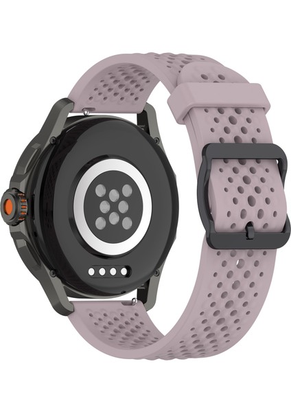 Xiaomi Watch S4 Sport/samsung Galaxy Watch3 45MM/WATCH 42MM Silikon 22MM Çoklu Delikli Nefes Alabilir Saat Kayışı - Mor (Yurt Dışından)