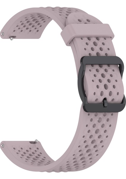 Xiaomi Watch S4 Sport/samsung Galaxy Watch3 45MM/WATCH 42MM Silikon 22MM Çoklu Delikli Nefes Alabilir Saat Kayışı - Mor (Yurt Dışından) modelleri