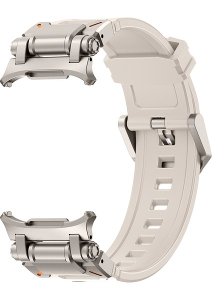 Samsung Galaxy Watch Ultra 47MM Saat Kayışı Yumuşak Tpu Ayarlanabilir Bilek Kayışı - Titanyum + Starlight (Yurt Dışından) fiyatları