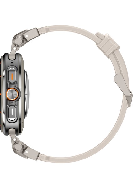 Samsung Galaxy Watch Ultra 47MM Saat Kayışı Yumuşak Tpu Ayarlanabilir Bilek Kayışı - Titanyum + Starlight (Yurt Dışından) indirimleri