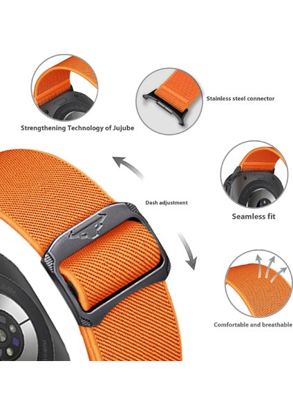 Samsung Galaxy Watch Ultra 47MM Naylon Kayış Elastik Yedek Saat Bandı - Mor (Yurt Dışından) fiyatları