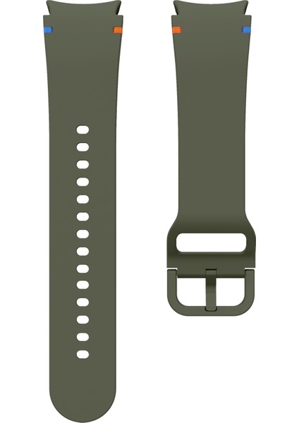 Samsung Galaxy Watch Fe/7/6/5/4 Için Dikiş Çizgili Dekorlu Saat Kayışı Yedek Silikon Kayış - Ordu Yeşili (Yurt Dışından) indirimleri