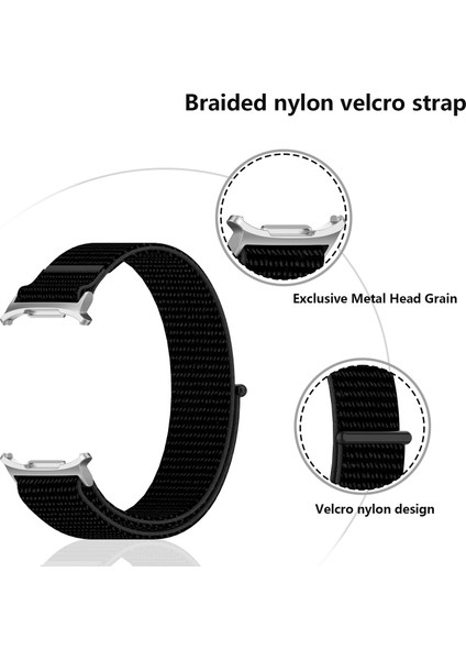 Kalebol Samsung Galaxy Watch Ultra 47MM Saat Kayışı Sihirli Bant Örgülü Naylon Bileklik - Okyanus Mavisi (Yurt Dışından) fiyatları