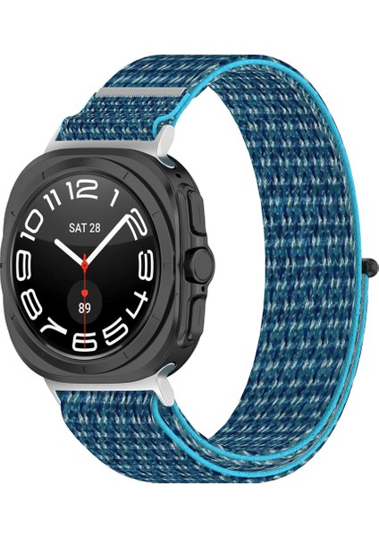 Kalebol Samsung Galaxy Watch Ultra 47MM Saat Kayışı Sihirli Bant Örgülü Naylon Bileklik - Okyanus Mavisi (Yurt Dışından) indirimleri