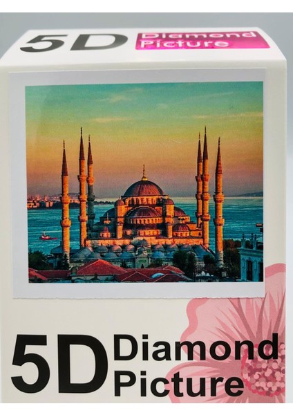 50X40 Boncuklu Ayasofya Taş Mozaik Elmas Goblen Pano Tablo Resim Boncuk Puzzle Dıamond Paıntıng Hı Stone