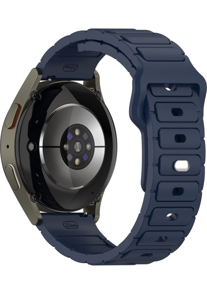 Samsung Galaxy Watch7/fe/6/huawei Watch Gt 3/2 42 mm Silikon Kayışlı Akıllı Saat Bandı - Gece Mavisi (Yurt Dışından)