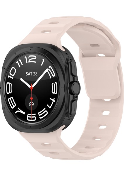 Samsung Galaxy Watch Ultra 47MM Saat Bandı Için Ayarlanabilir Silikon Bilek Kayışı - Pembe (Yurt Dışından) indirimleri
