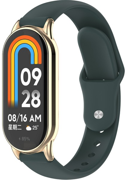 12 mm Evrensel Akıllı Saat Ters Tokalı Silikon Saat Kayışı Için Yedek Bant - Siyahımsı Yeşil (Yurt Dışından) modelleri