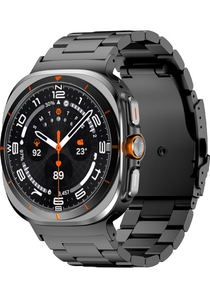 Samsung Galaxy Watch Ultra 47MM Saat Kayışı Titanyum Alaşımlı Üç Boncuklu Bileklik Kayışı Aletli - Siyah (Yurt Dışından) fiyatları