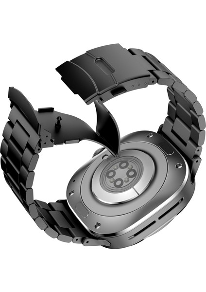 Samsung Galaxy Watch Ultra 47MM Saat Kayışı Titanyum Alaşımlı Üç Boncuklu Bileklik Kayışı Aletli - Siyah (Yurt Dışından) fırsatları