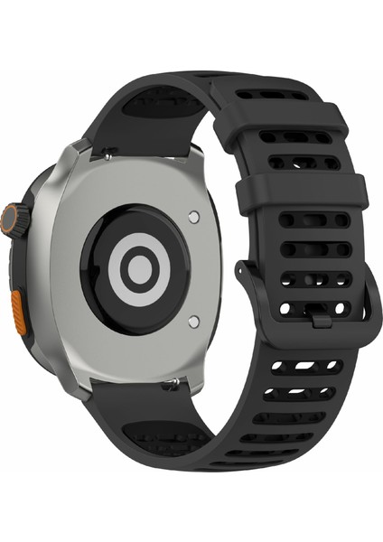 Xiaomi Watch S4 Sport/keep Watch Pilot 1/samsung Galaxy Watch3 45MM Spor Kayışı Için 22MM Silikon Saat Kayışı - Koyu Gri+Siyah (Yurt Dışından)